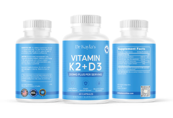 Dr. Kayla's Vitamin D3+K2 Supplement